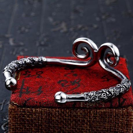 Bracciale in acciaio inossidabile cubano spazzolato