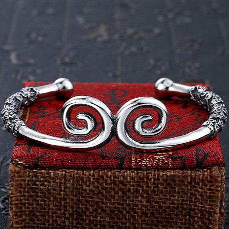 Bracciale in acciaio inossidabile cubano spazzolato