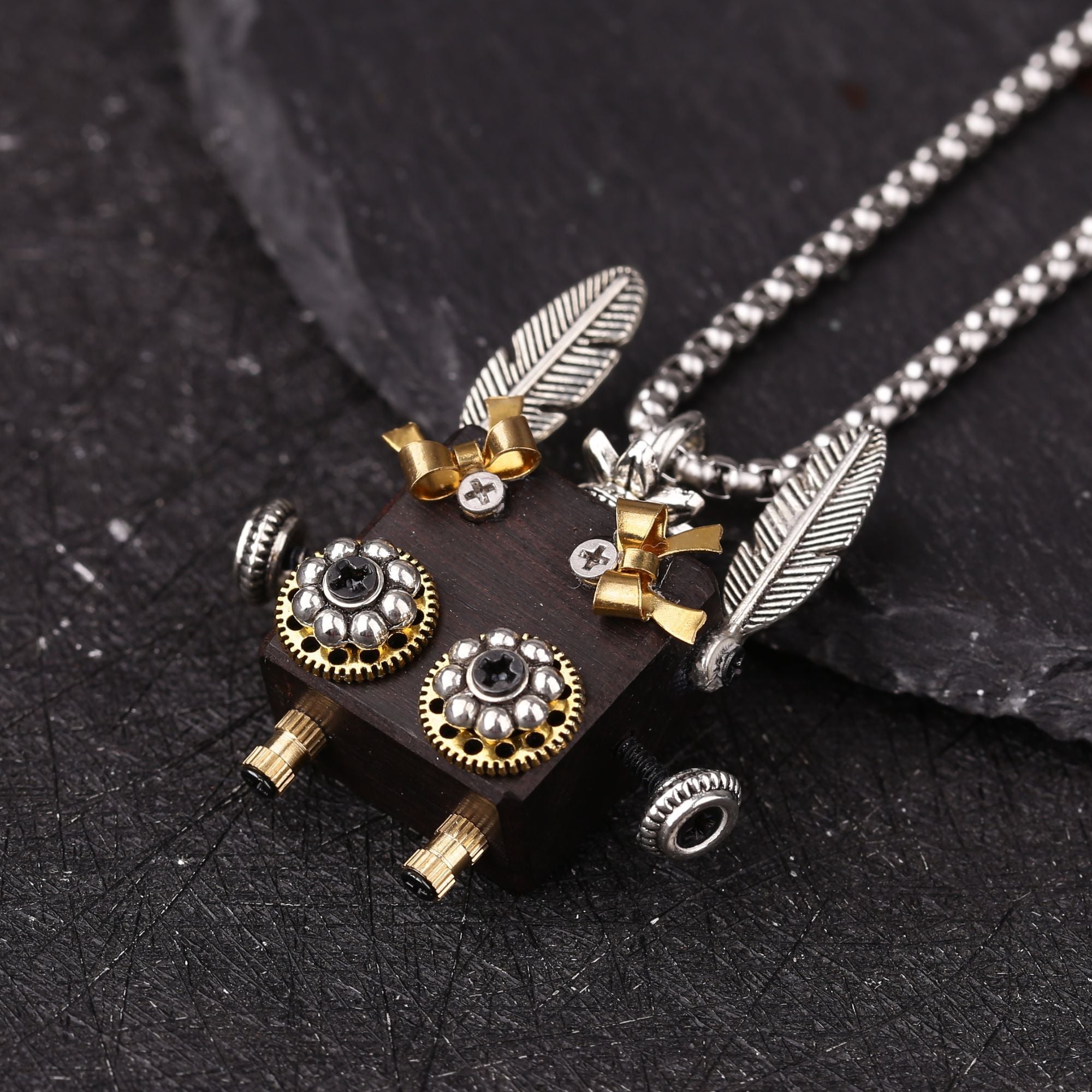 Collier en acier inoxydable avec chaîne cubaine