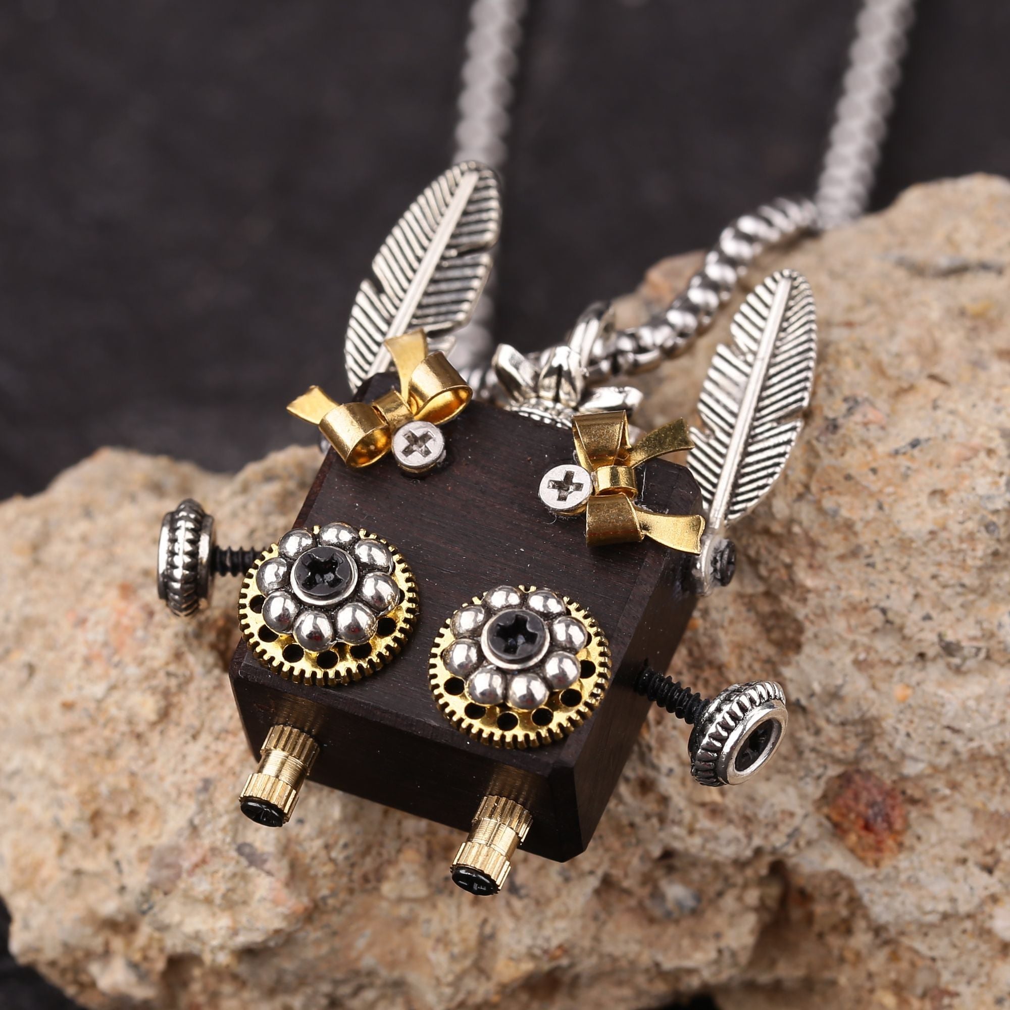 Collier en acier inoxydable avec chaîne cubaine
