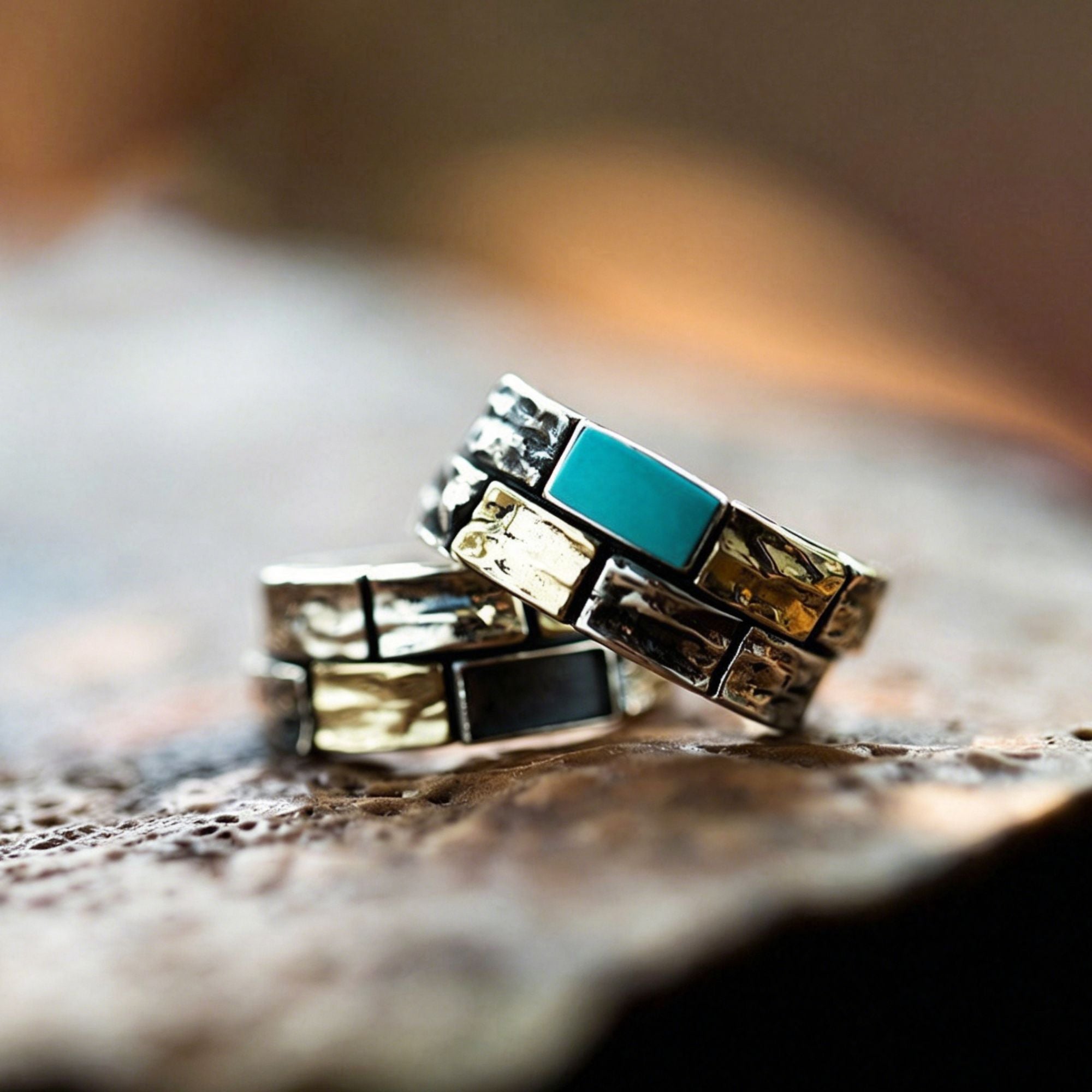 Bague en acier inoxydable en forme de corps 3D