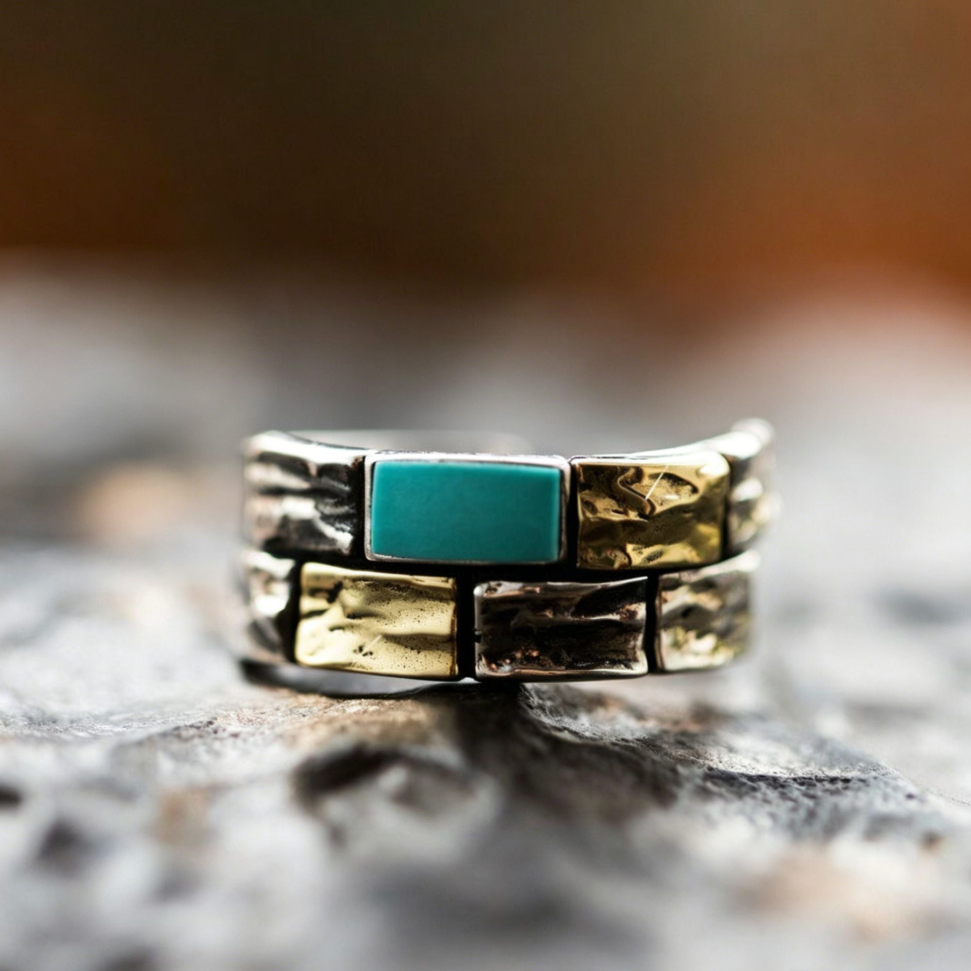 Bague en acier inoxydable en forme de corps 3D
