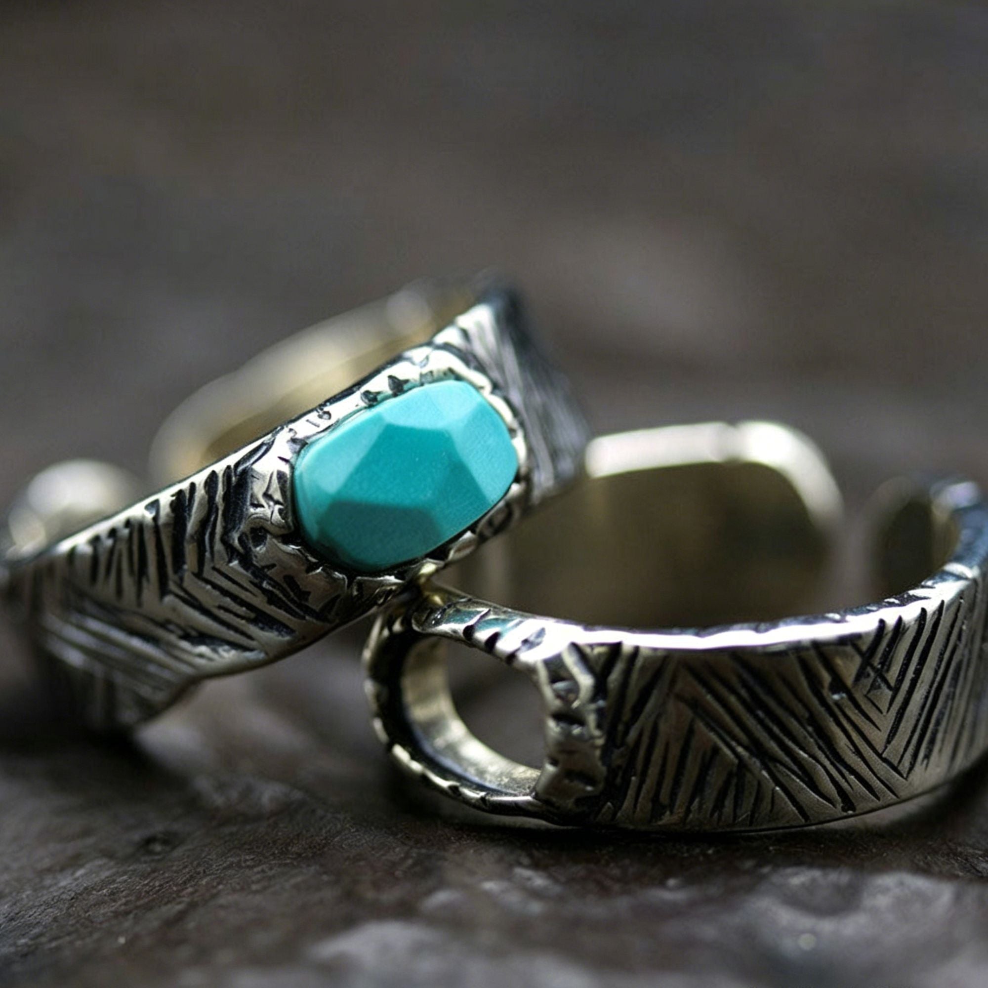 Bague en acier inoxydable en forme de corps 3D