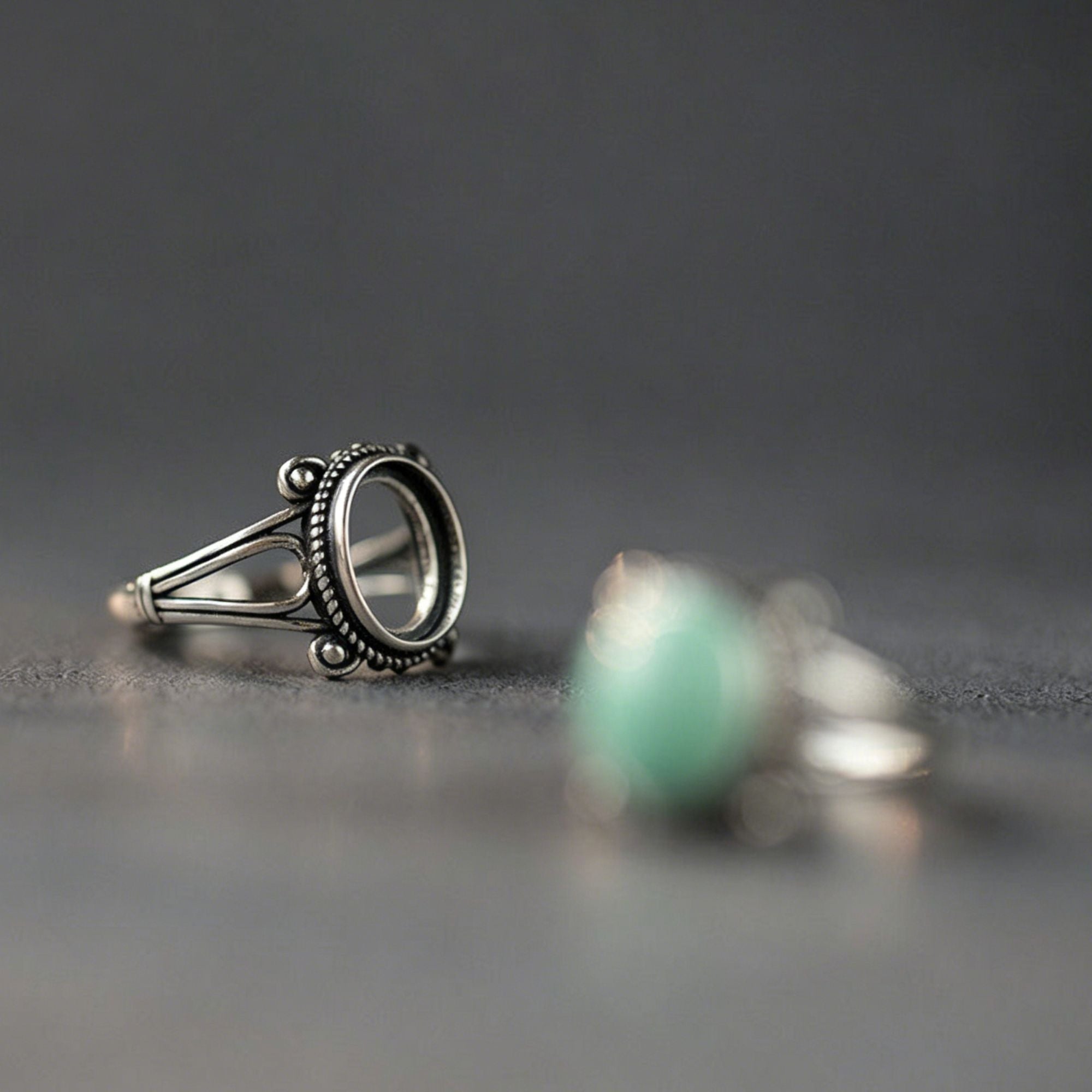 Bague en acier inoxydable en forme de corps 3D