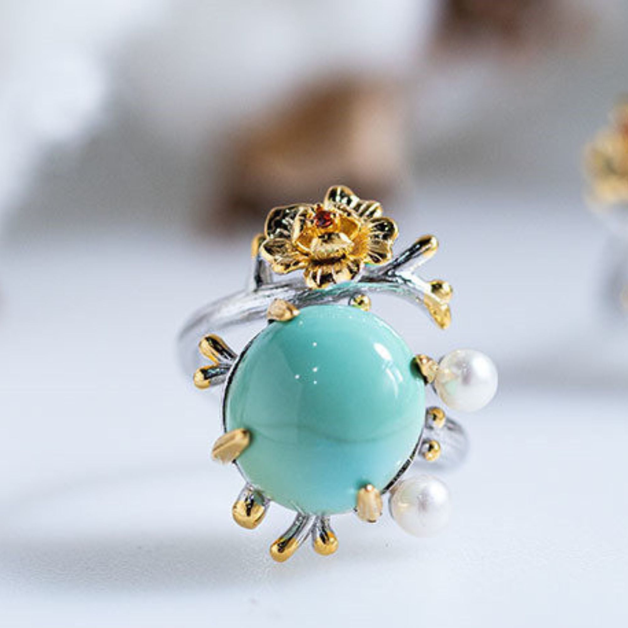 Anillo de acero inoxidable con forma de cuerpo 3D