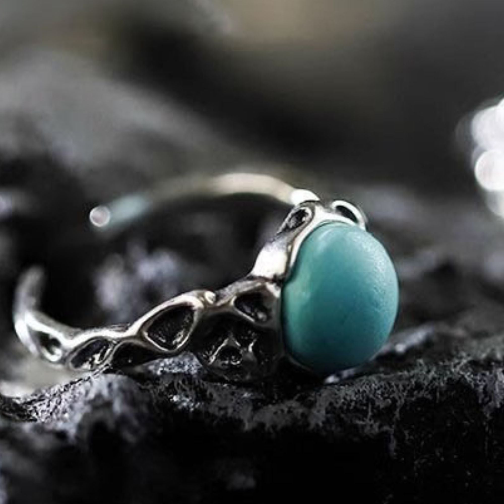 Bague en acier inoxydable en forme de corps 3D