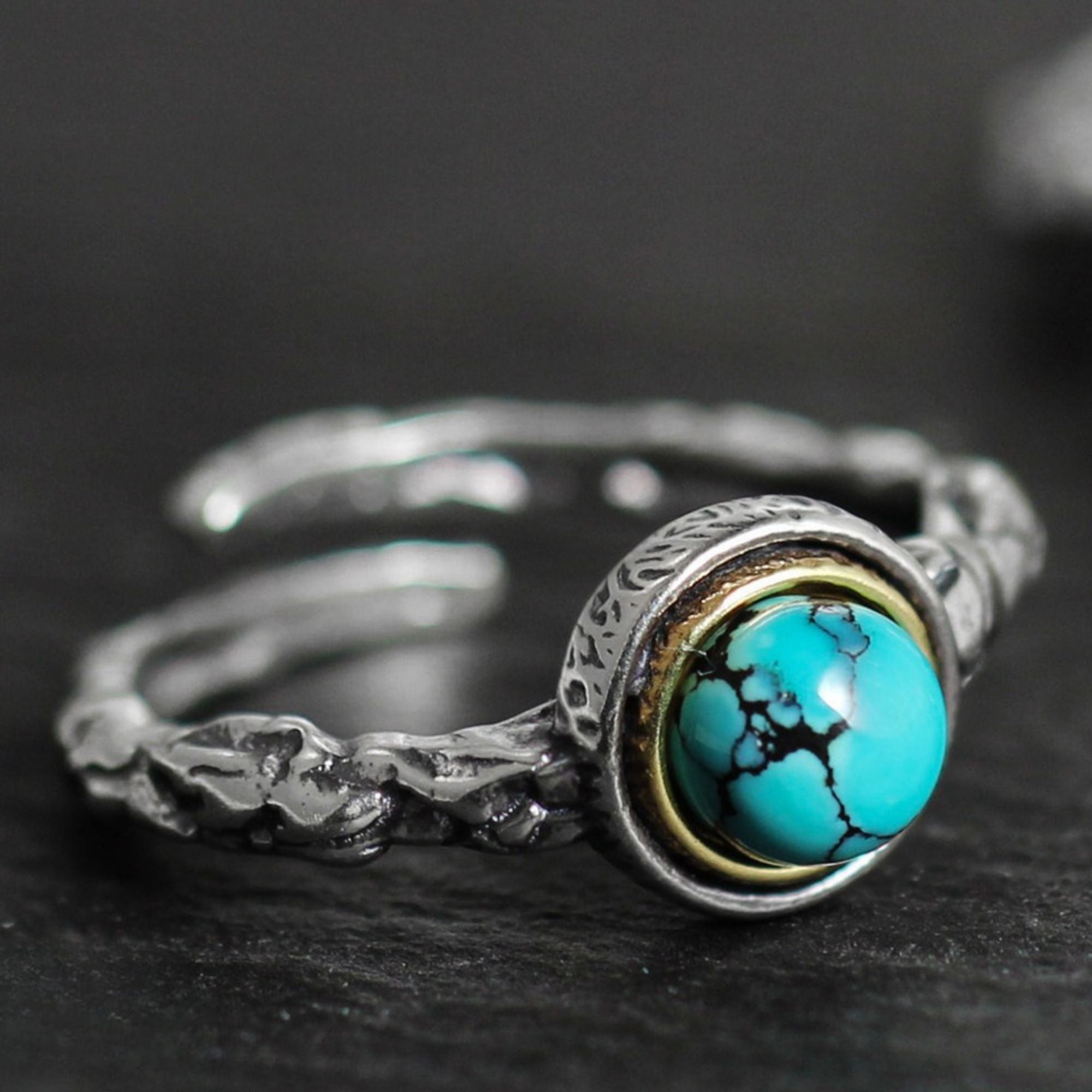 Bague en acier inoxydable en forme de corps 3D