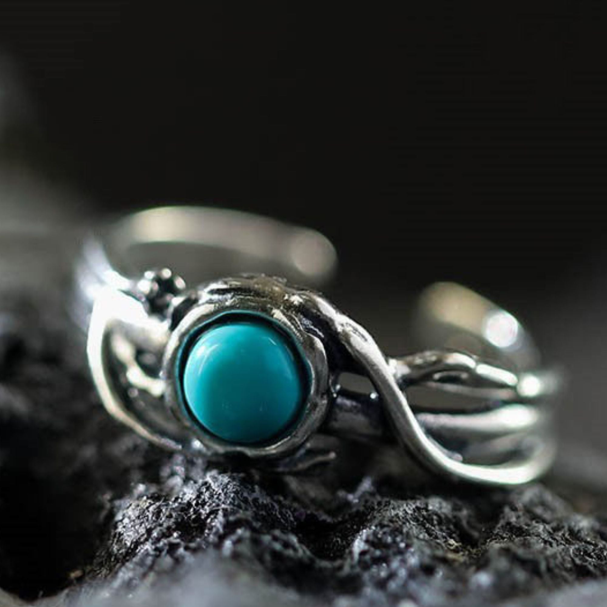 Bague en acier inoxydable en forme de corps 3D