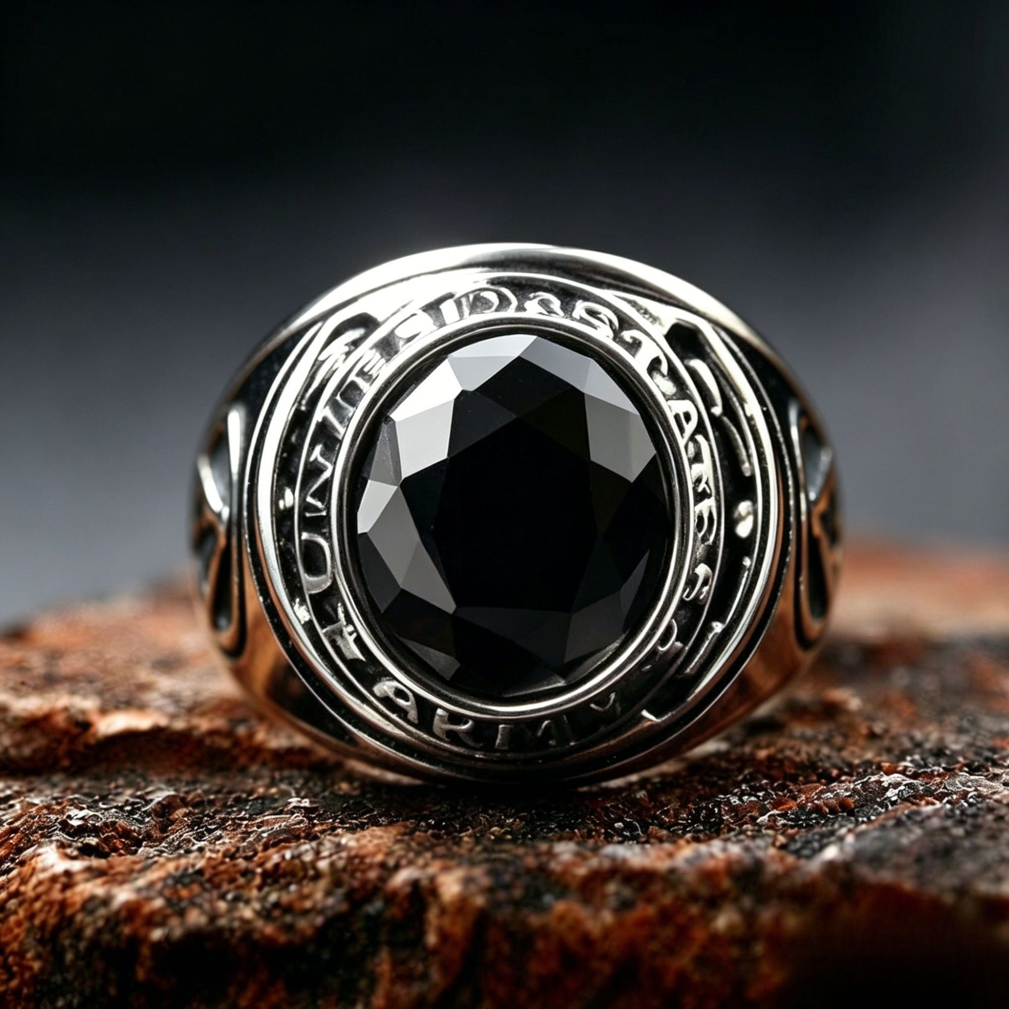 US Army Gemstone Ring