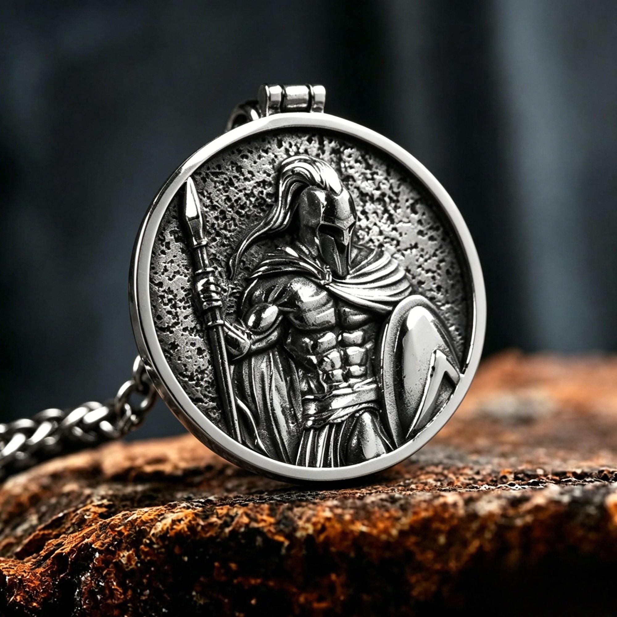 Spartan Warrior Stainless Steel Pendant