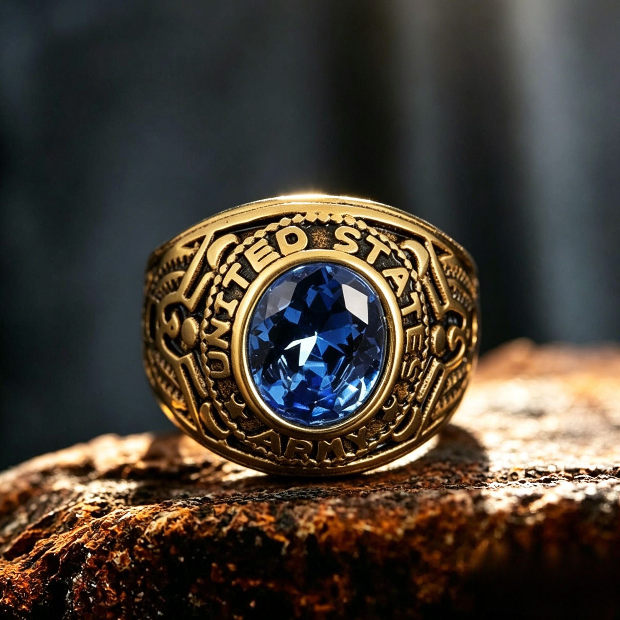 American Soldier Double Eagle Ring
