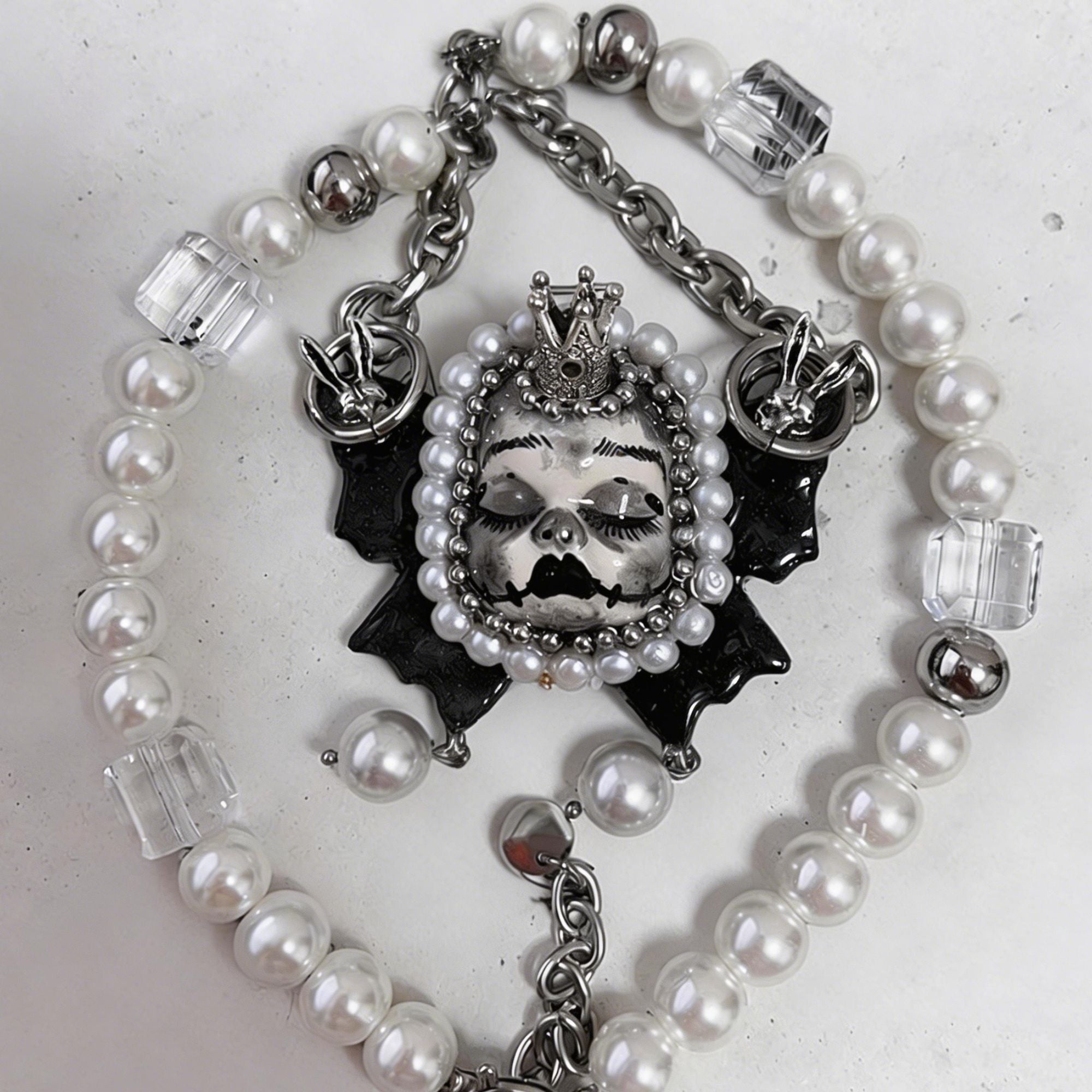 Dark Fairy Tale Doll Choker&Necklace