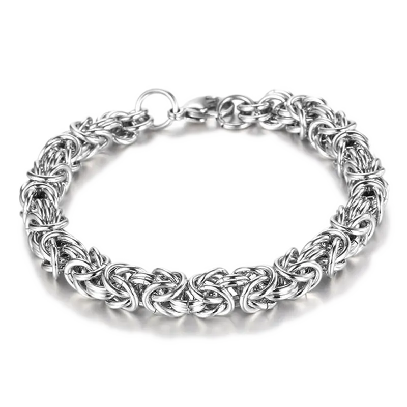 Byzantine Link Stainless Steel Bracelet Vrafi Jewelry