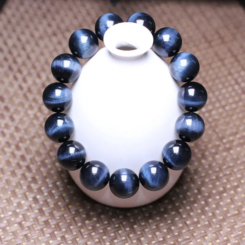 Cat-Eye Effect Tiger-Eye Stone Bead Bracelet VRAFI
