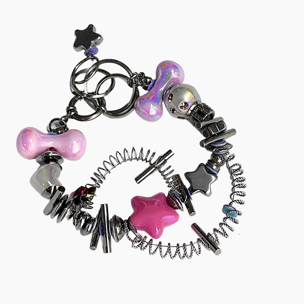 Colorful Star Hand-Beaded Bracelet