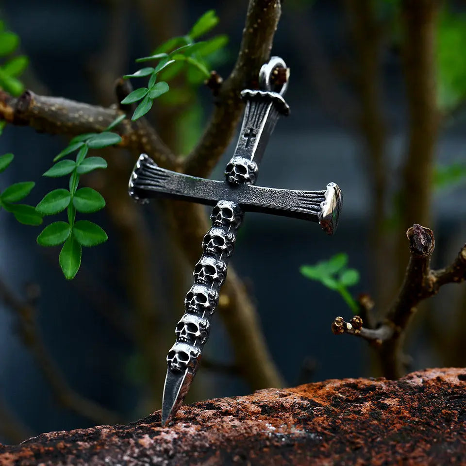 Crossbones Skull Stainless Steel Pendant VRAFI