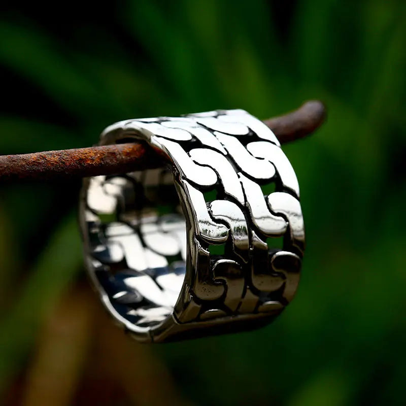 Double Chain Stainless Steel Ring VRAFI