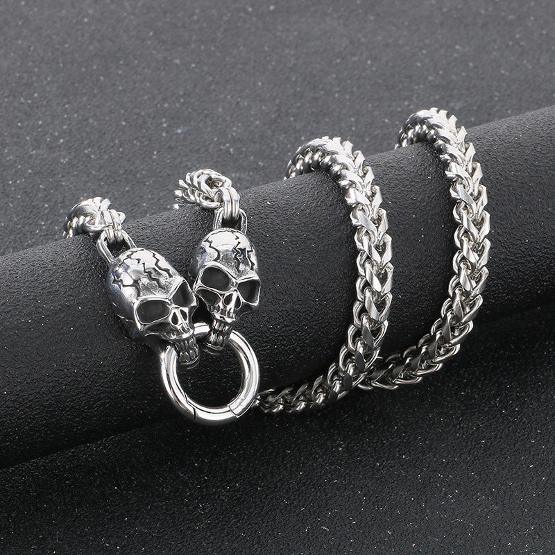 Bracelet Perlé Acier Inoxydable Albâtre