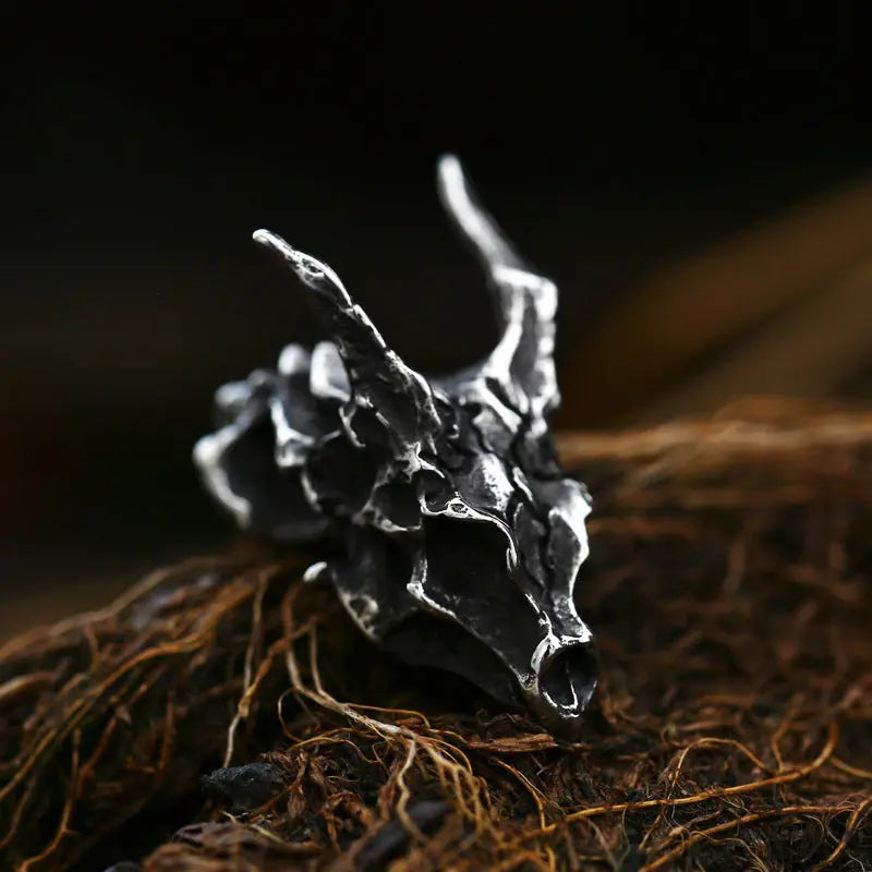 Dragon Skull Stainless Steel Pendant VRAFI