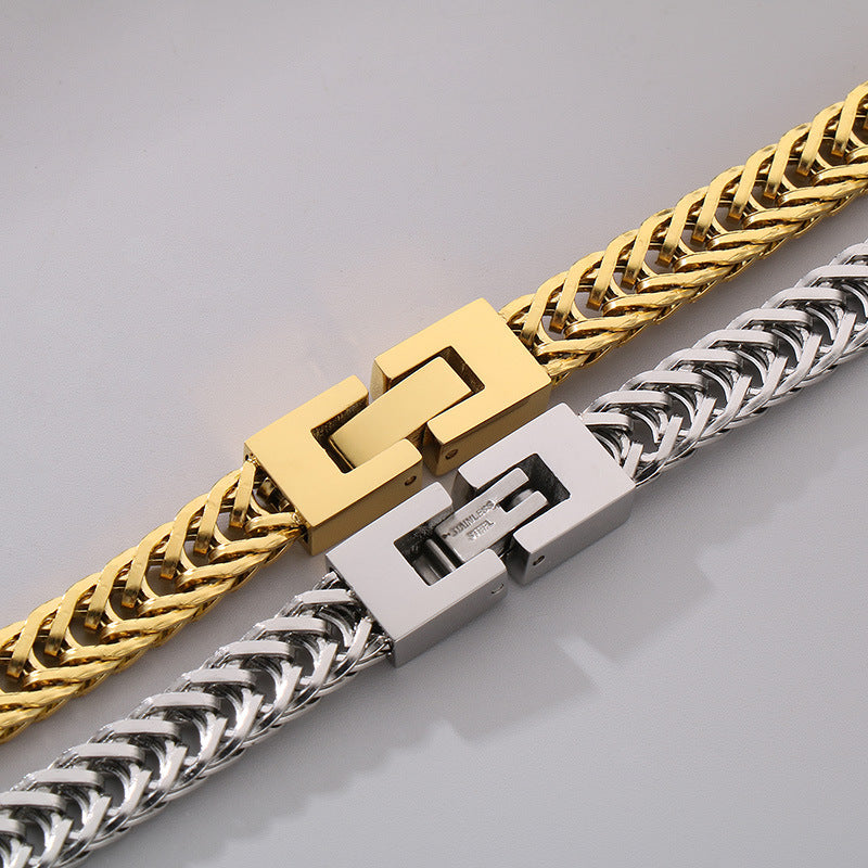 Pulsera con cierre de palanca de eslabones de cadena de cuentas de piedra natural