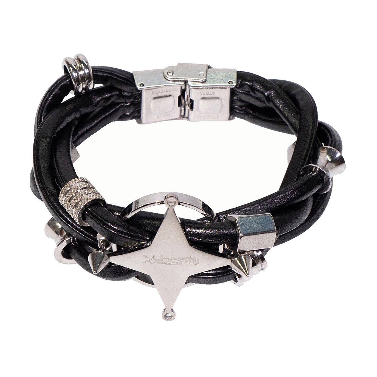Edgewalker Premium Leather Heavy Beaded Bracelet