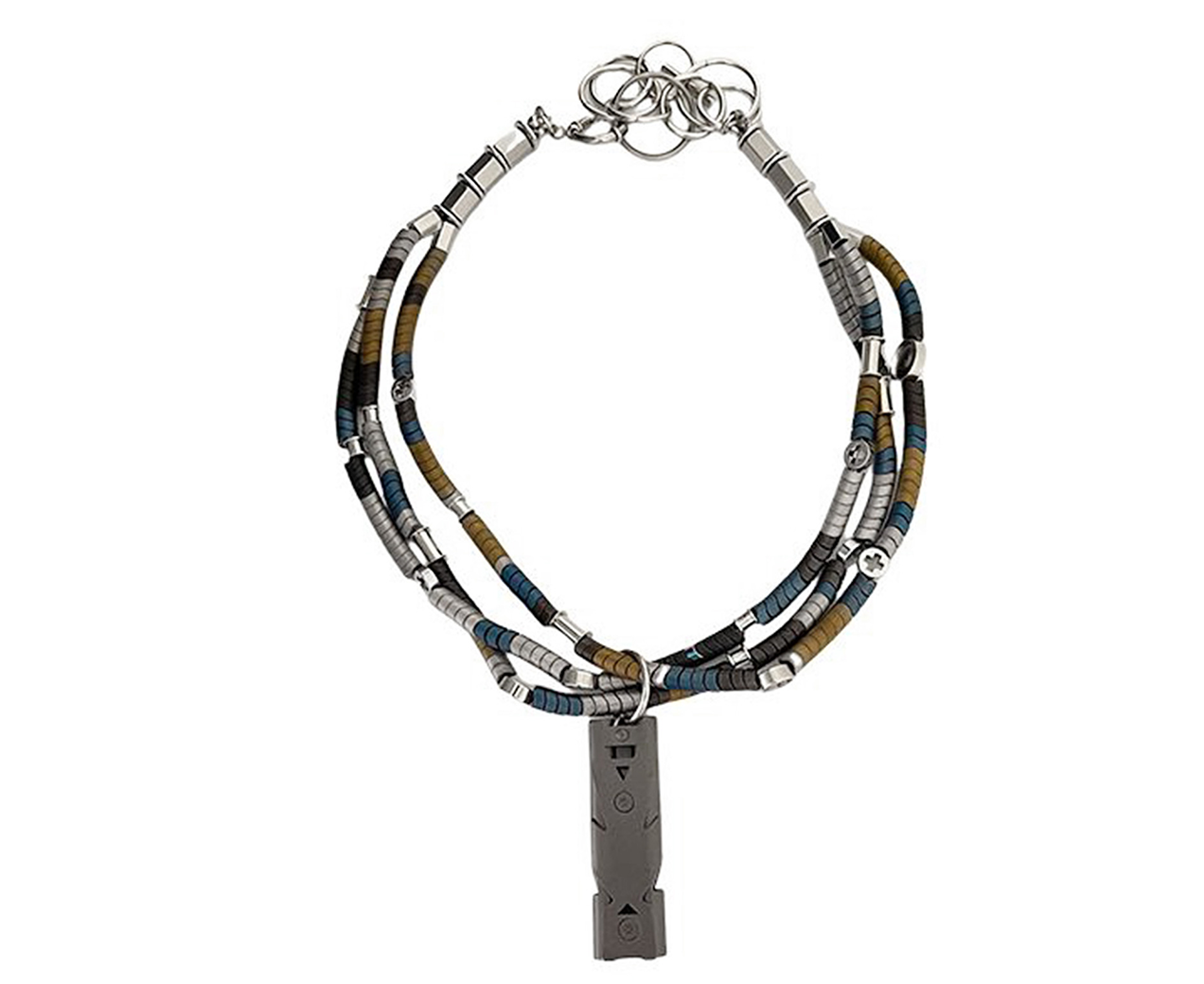 Natural Hematite Beaded Pendant Necklace