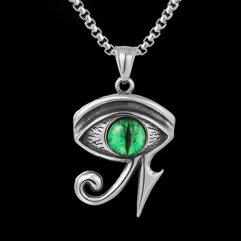 Blowin Eye Of Horus In Star Of David Pendant Necklace - Stainless Steel, Hypoallergenic, Silver Or Gold - View #12