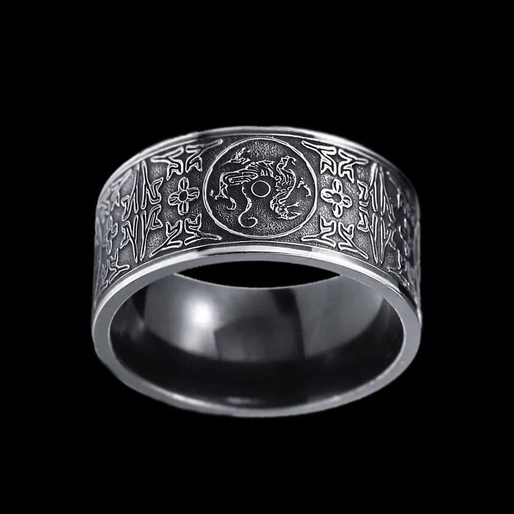 Four God Beast Stainless Steel Ring - Vrafi Jewelry