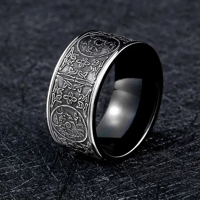 Four God Beast Stainless Steel Ring - Vrafi Jewelry