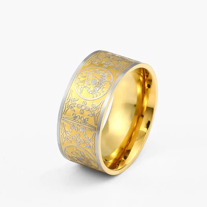 Four God Beast Stainless Steel Ring - Vrafi Jewelry