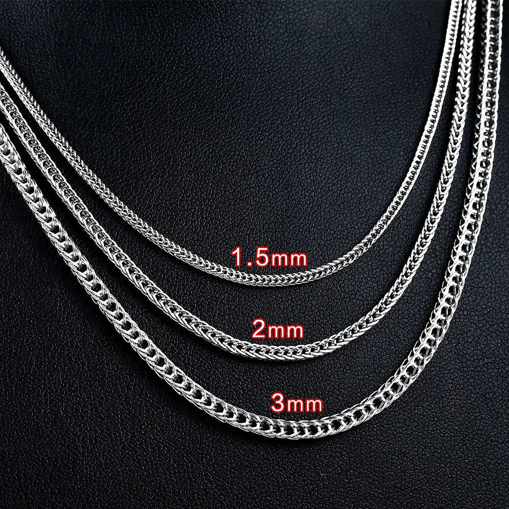 Foxtail Chain Stainless Steel Necklace VRAFI
