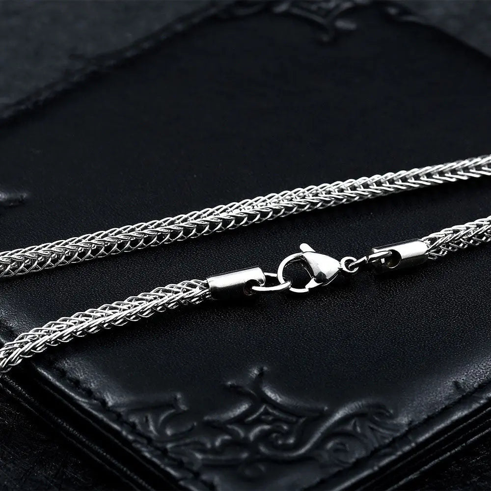 Foxtail Chain Stainless Steel Necklace VRAFI