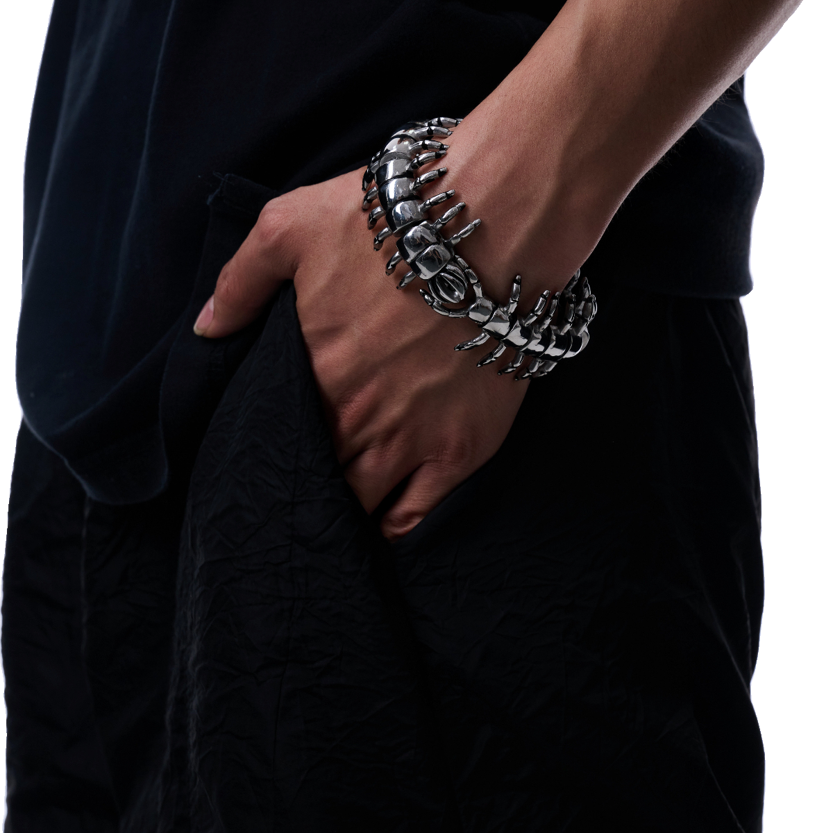 Centipede Tail Titanium Steel Bracelet Armband