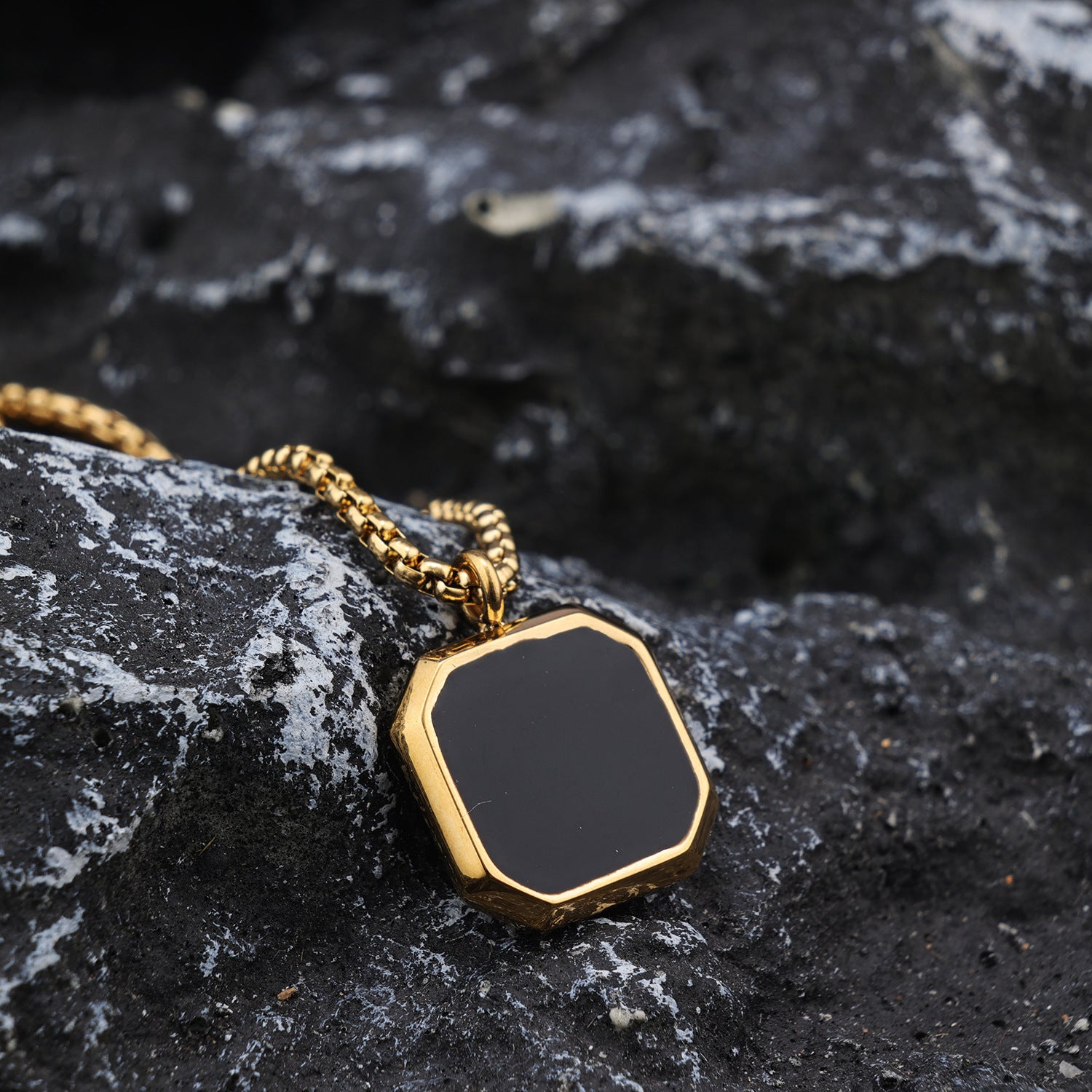 Geometric Square Stainless Steel Necklace