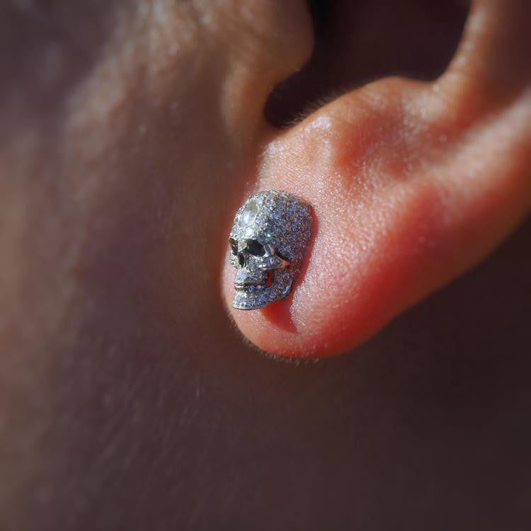 Boucles d'oreilles clous As de pique