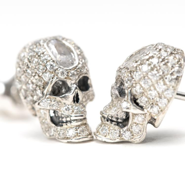 Boucles d'oreilles clous As de pique