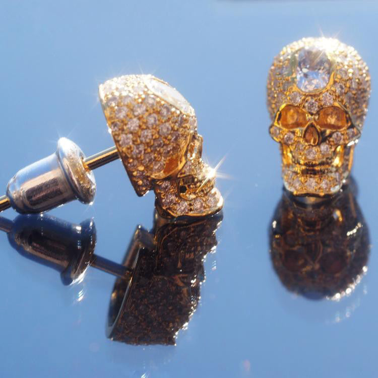 Boucles d'oreilles clous As de pique