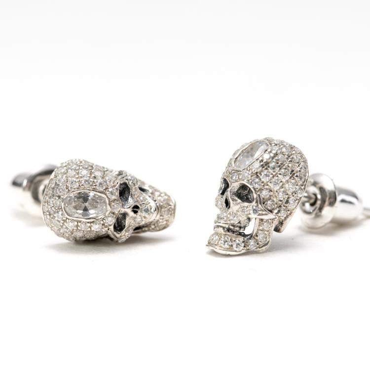 Boucles d'oreilles clous As de pique