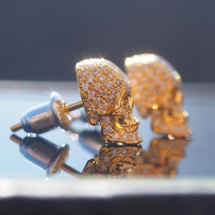 Boucles d'oreilles clous As de pique