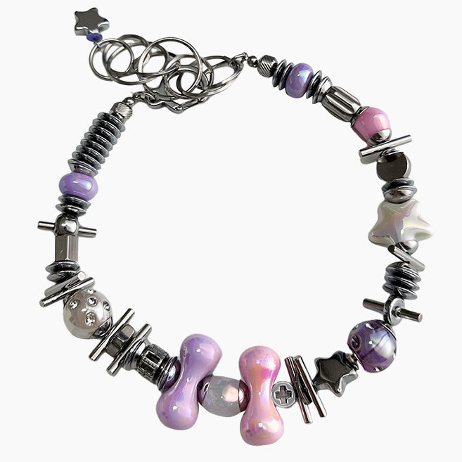 Handmade Colorful Beaded Clavicle Necklace