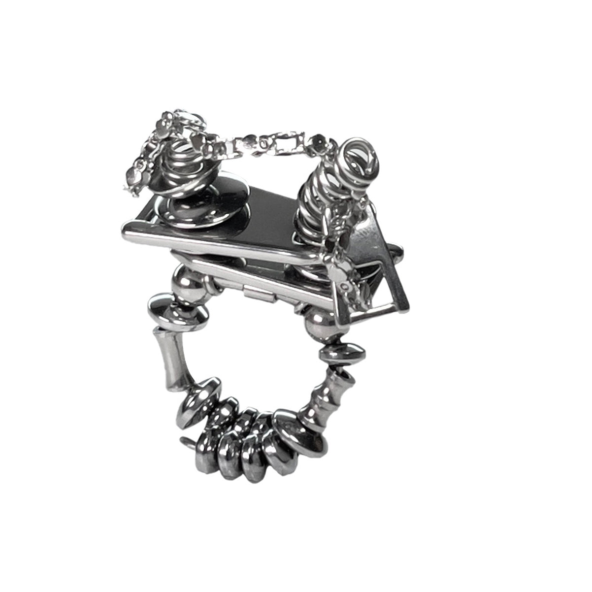 Heavy Metal Chain Open Ring