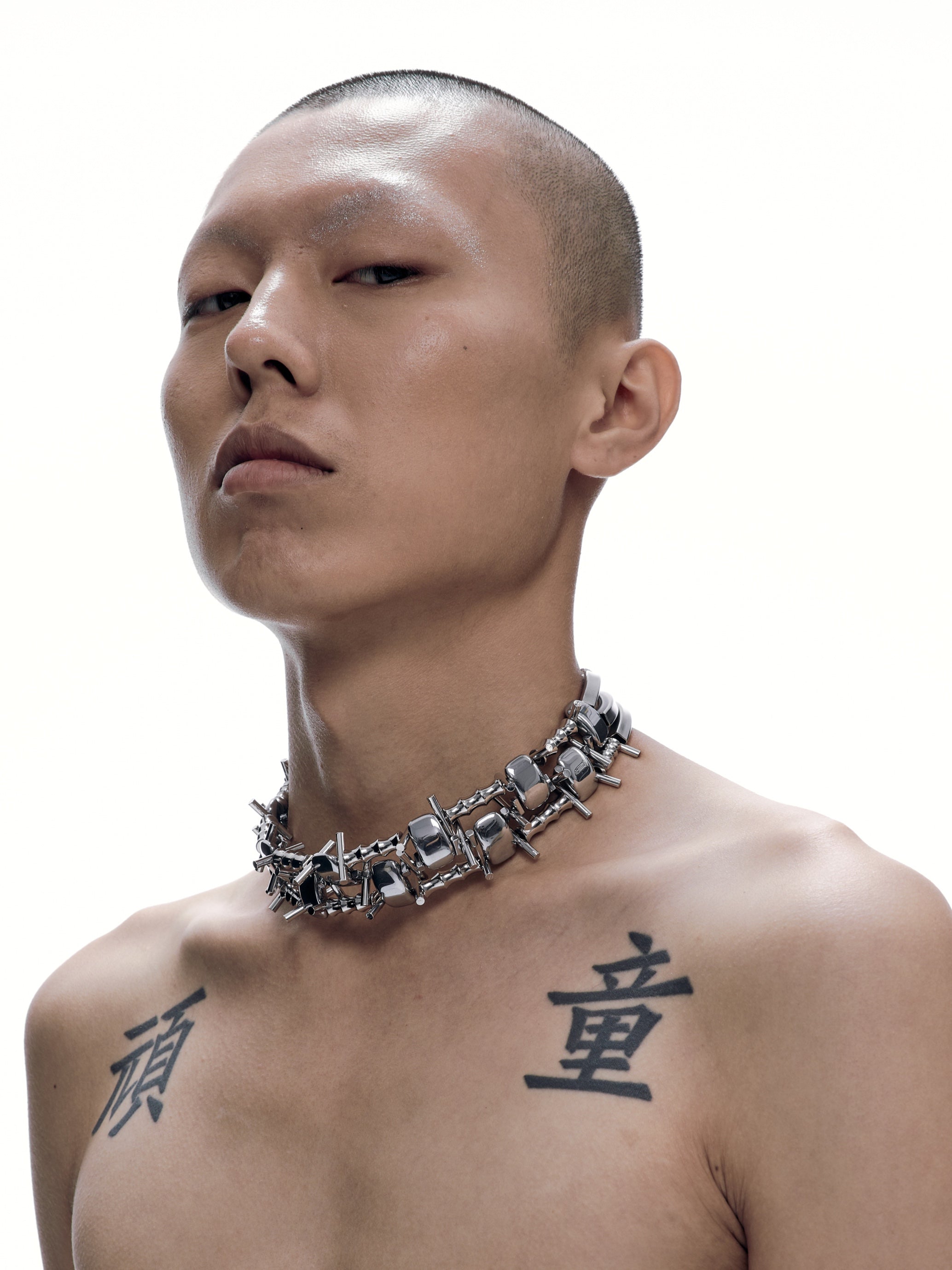 Hardcore Punk Style Choker Clavicle Chain