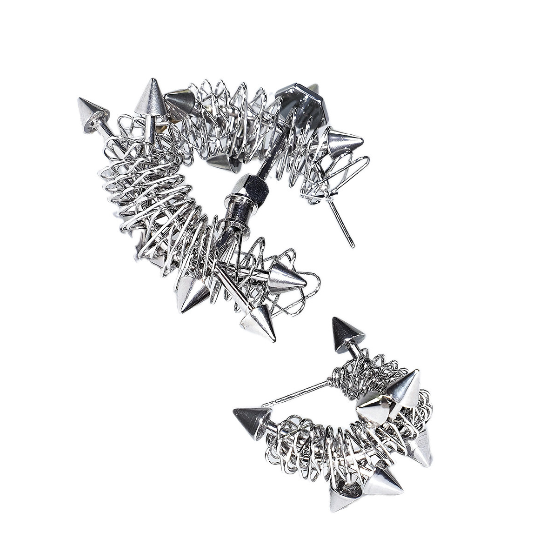 Hardcore Rivet Spring Earrings