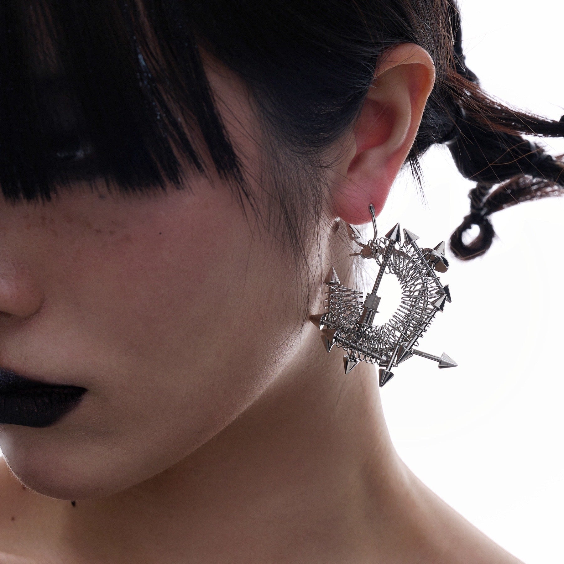 Hardcore Rivet Spring Earrings