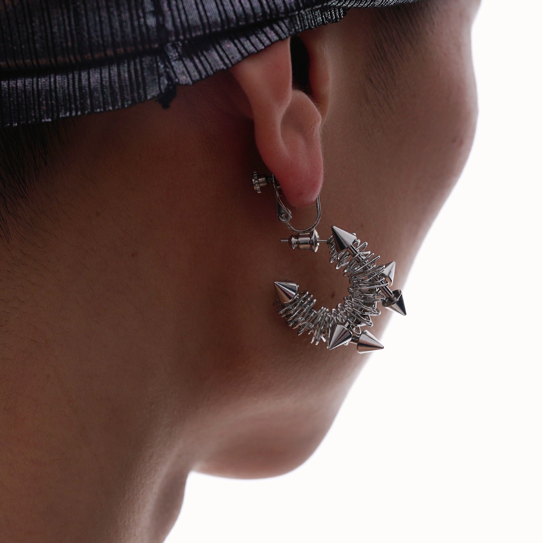 Hardcore Rivet Spring Earrings