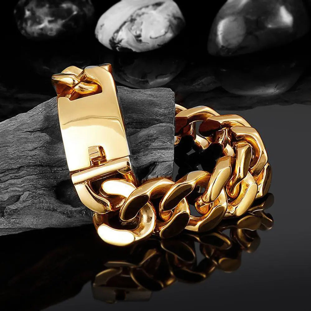 Heavy Metal Buckle Stainless Steel Bracelet VRAFI