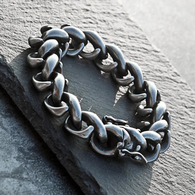 Heavy Spine Style Stainless Steel Bracelet VRAFI