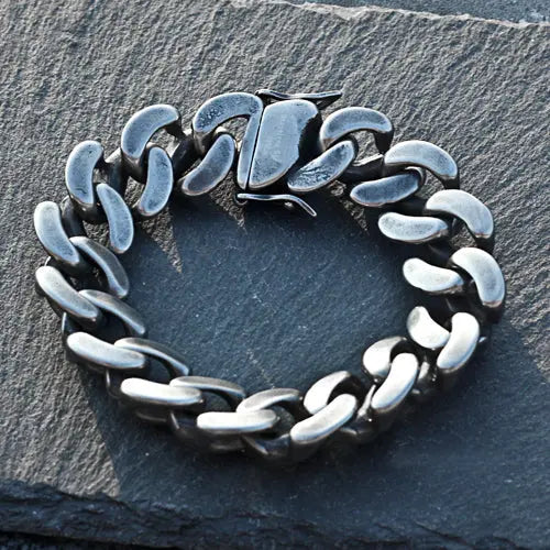 Heavy Spine Style Stainless Steel Bracelet VRAFI