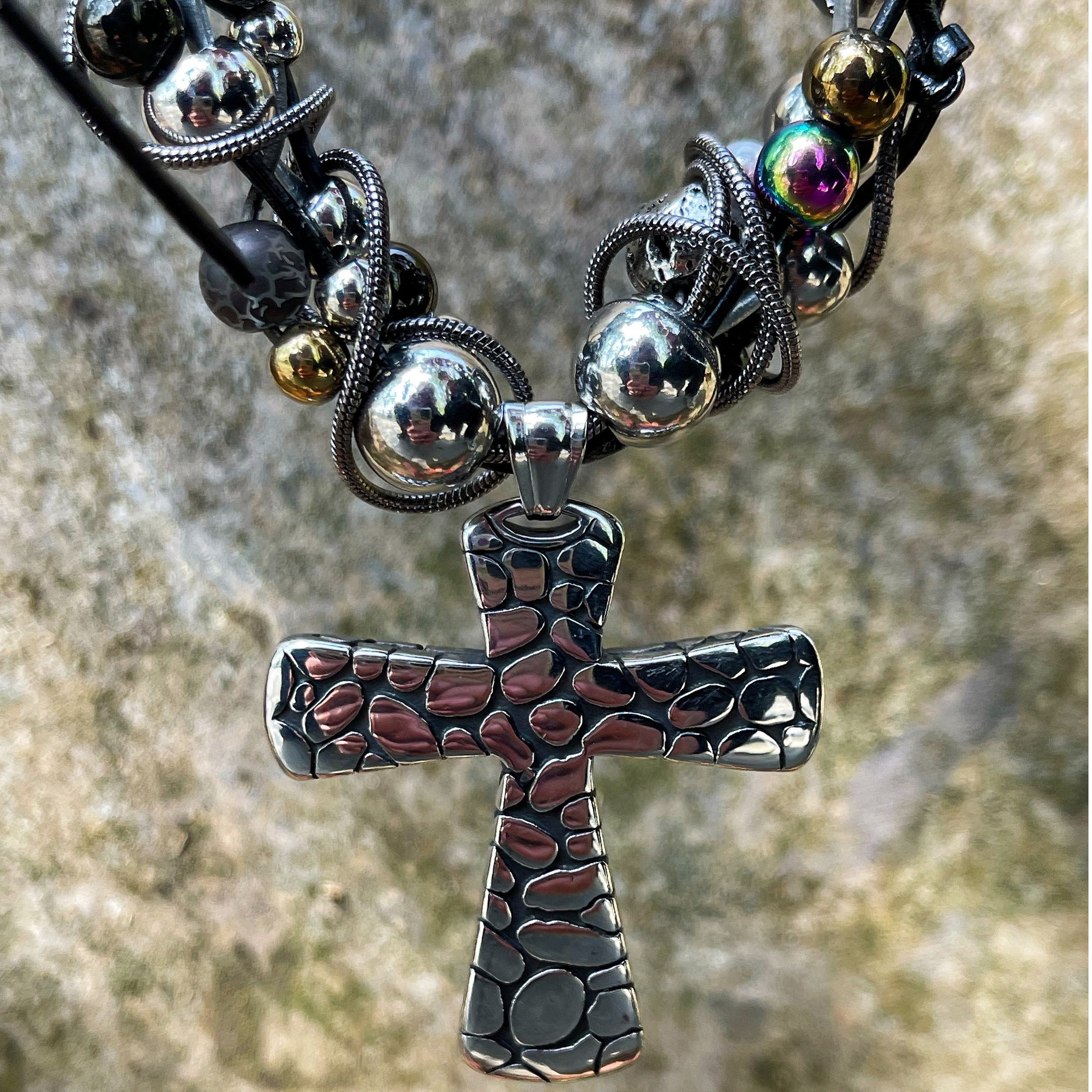 High-quality Titanium Steel Cross Pendant Necklace