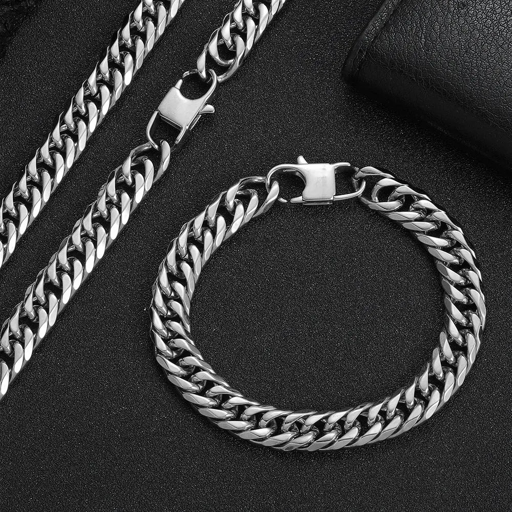 Hip Hop Lobster Clasp Chain-Silver VRAFI